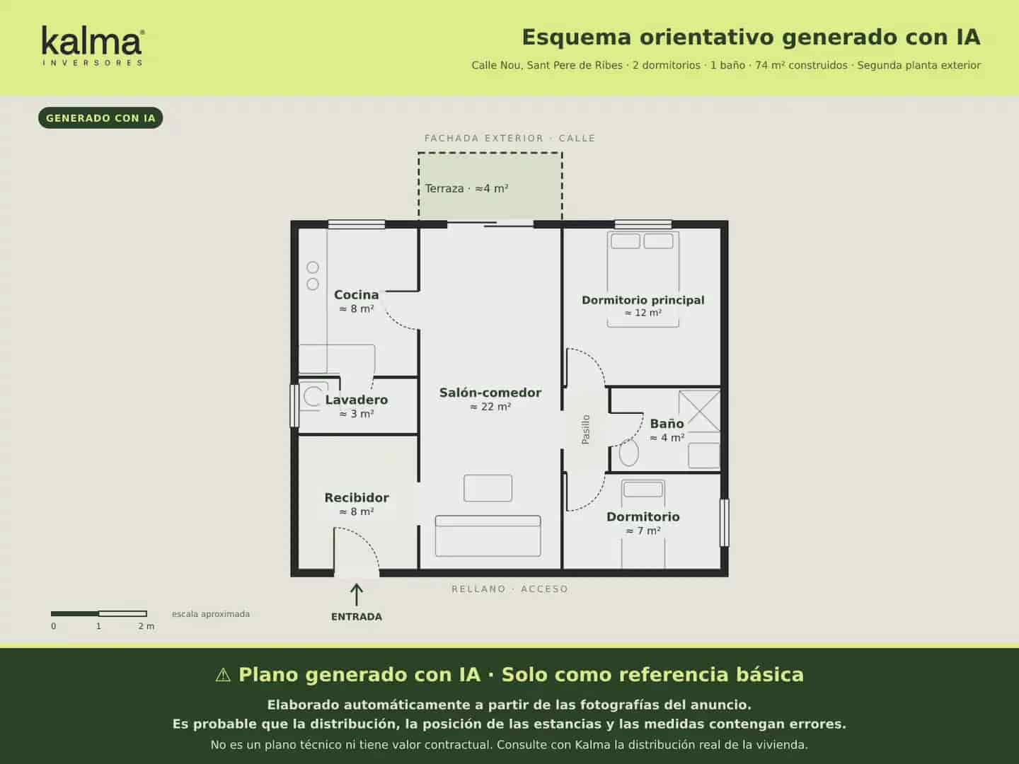 2 soveværelse Lejlighed til salg i Sant Pere de Ribes med garage - € 135.000 (Ref: 9981215)