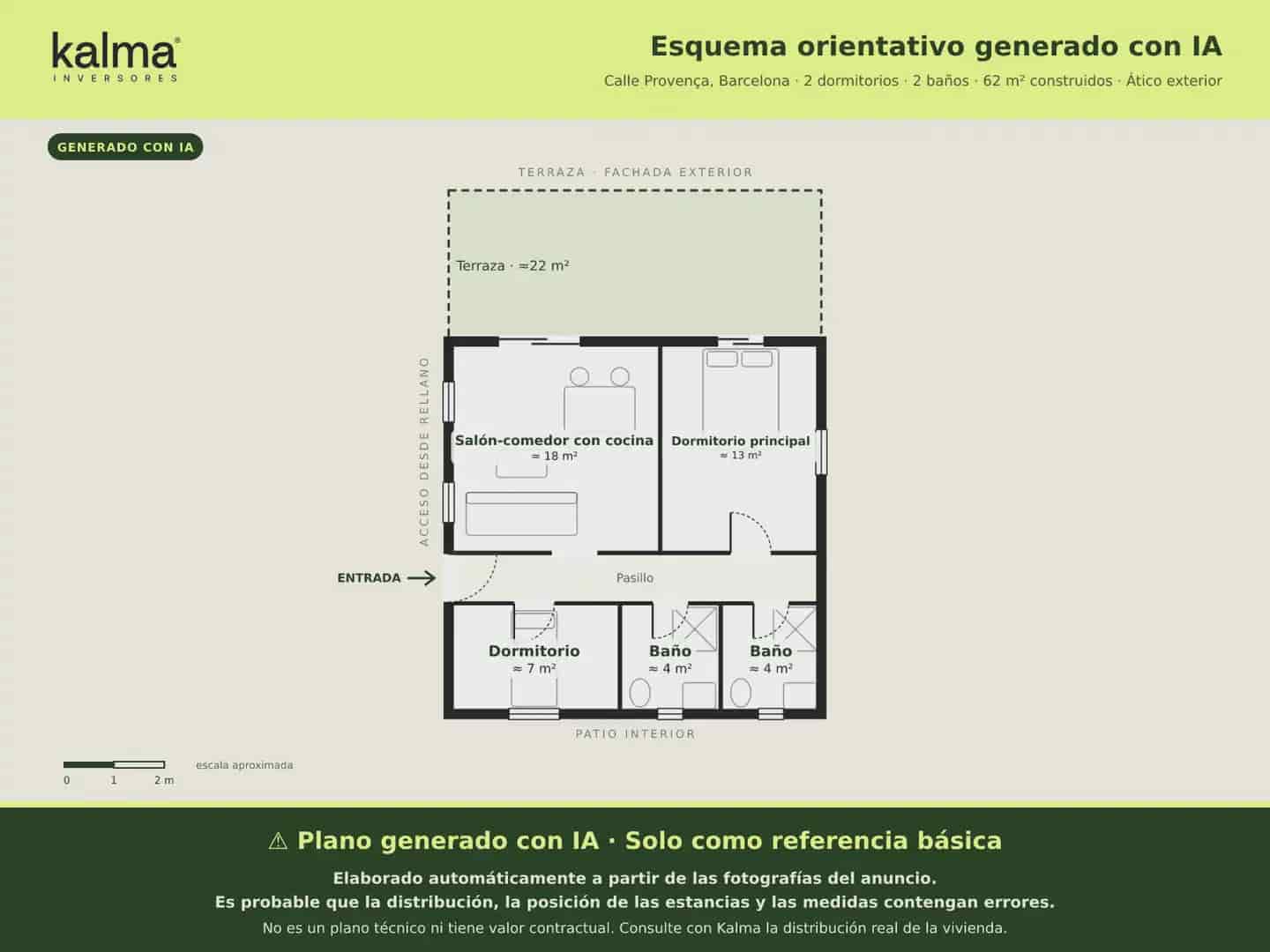 Ático de 3 habitaciones en Barcelona ciudad en venta - 840.000 € (Ref: 9981216)