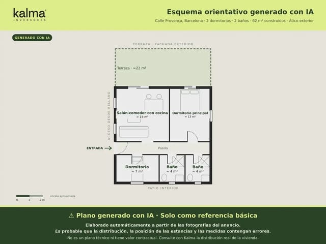 3 camera da letto Attico in vendita in La Dreta de L'Eixample, Barcelona città - 840.000 € (Rif: 9981216)