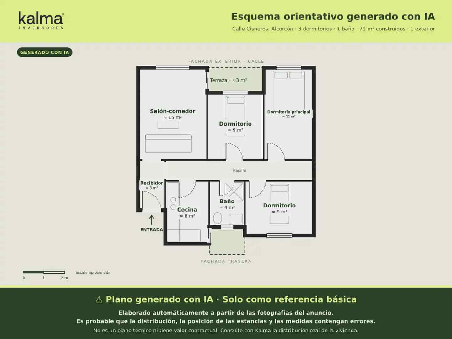 3 Zimmer Wohnung zu verkaufen in Alcorcon - 249.000 € (Ref: 9981221)