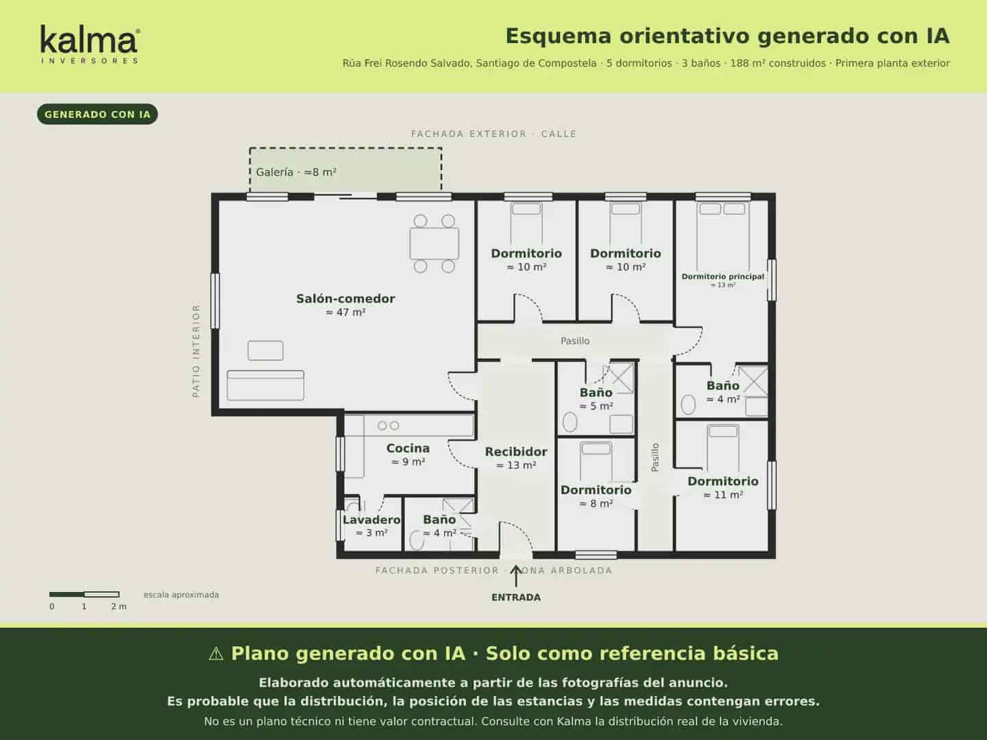 5 soveværelse Lejlighed til salg i Santiago de Compostela med garage - € 600.000 (Ref: 9981222)