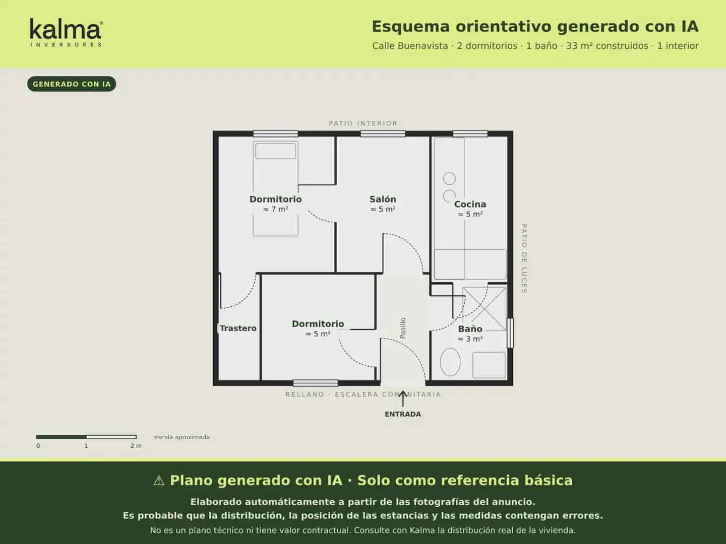 2 slaapkamer Flat te koop in Madrid stad - € 200.000 (Ref: 9981273)