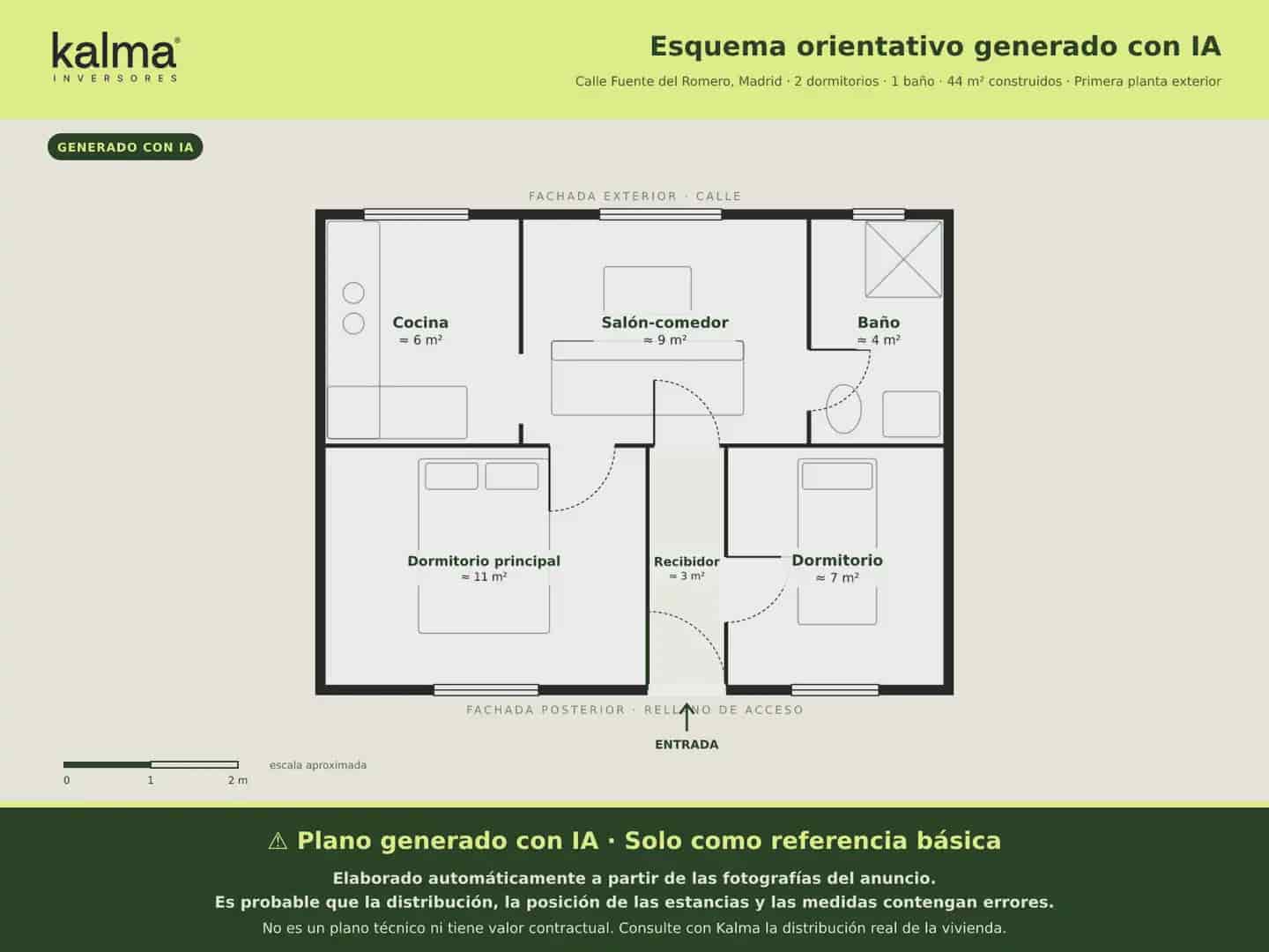 Piso de 2 habitaciones en Madrid ciudad en venta - 315.000 € (Ref: 9985703)