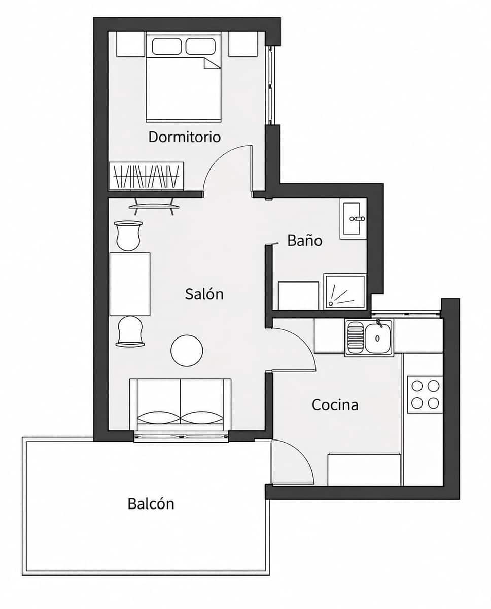 1 camera da letto Appartamento in vendita in Denia con garage - 155.000 € (Rif: 10097628)