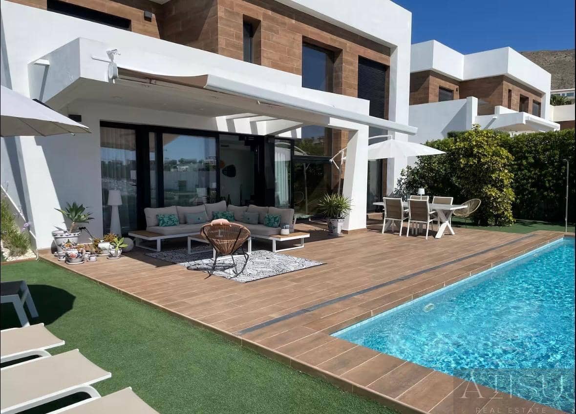 3 makuuhuone Huvila vuokrattavana paikassa Finestrat mukana uima-altaan - 4 500 € (Ref: 10043275)
