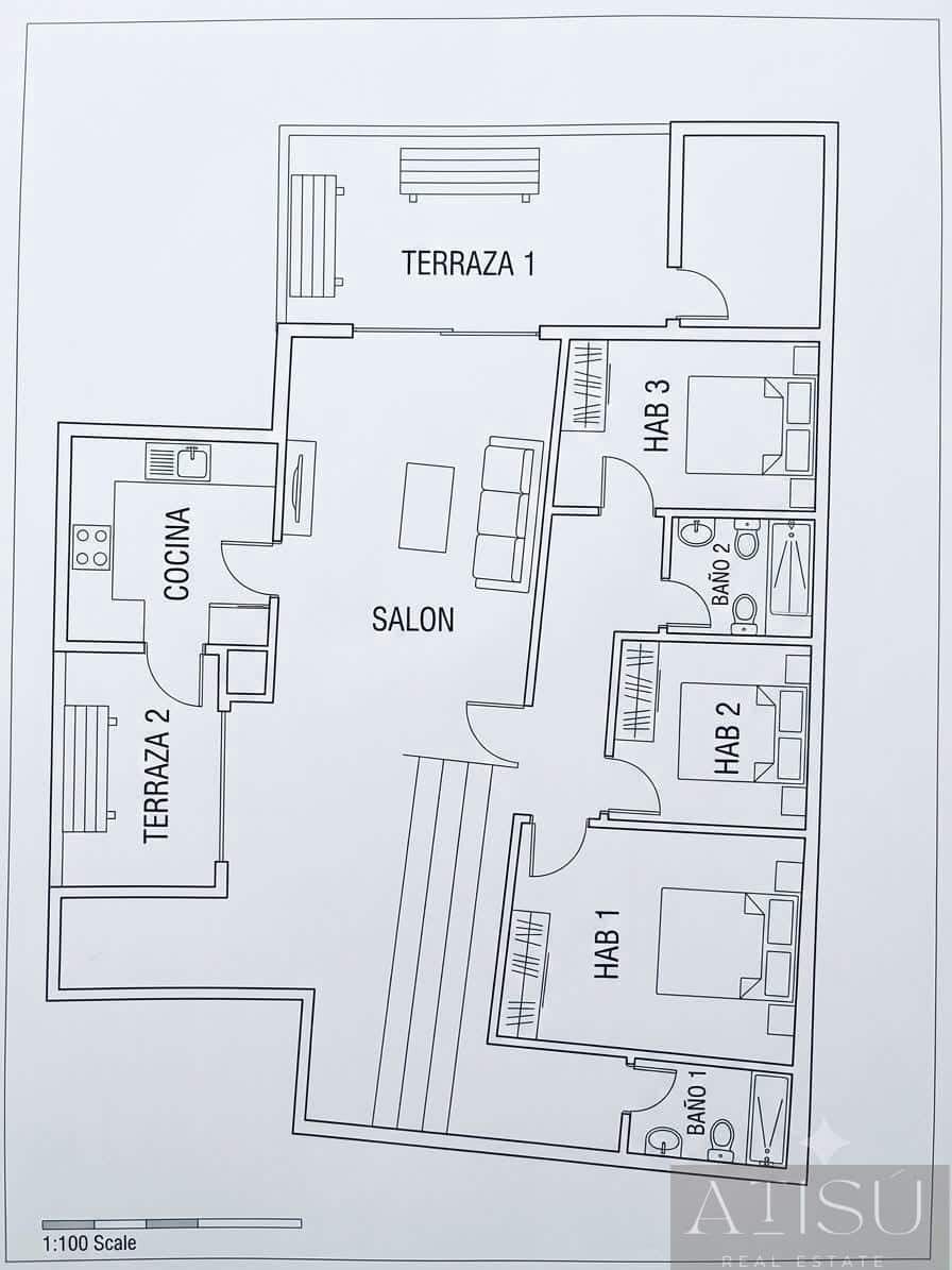 3 bedroom Flat for sale in Benidorm with garage - € 290,000 (Ref: 9894820)