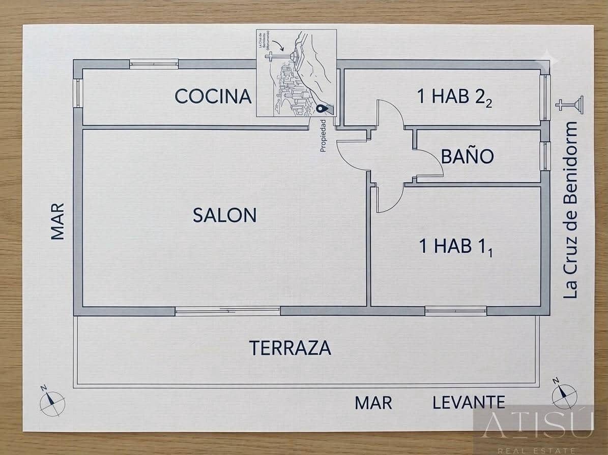 2 soverom Leilighet til salgs i Benidorm med svømmebasseng garasje - € 314 000 (Ref: 9912241)