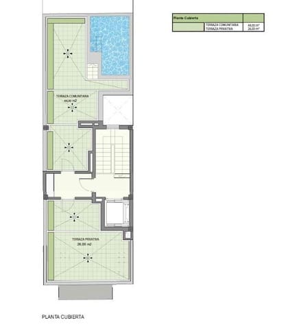 2 Zimmer Wohnung zu verkaufen in Elche / Elx mit Pool - 250.000 € (Ref: 10055636)