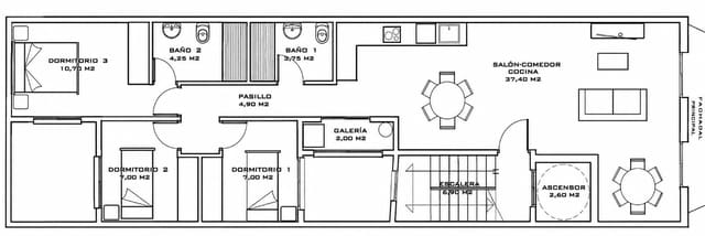 3 Zimmer Wohnung zu verkaufen in Elche / Elx - 210.000 € (Ref: 10055637)