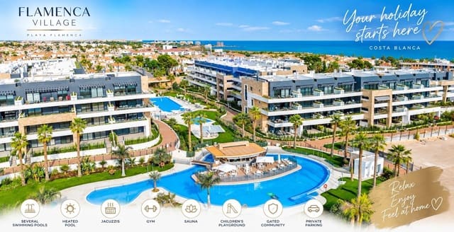 3 makuuhuone Huoneisto lomavuokrausta paikassa Playa Flamenca, Orihuela mukana uima-altaan 
autotalli - 1 120 € (Ref: 10094796)