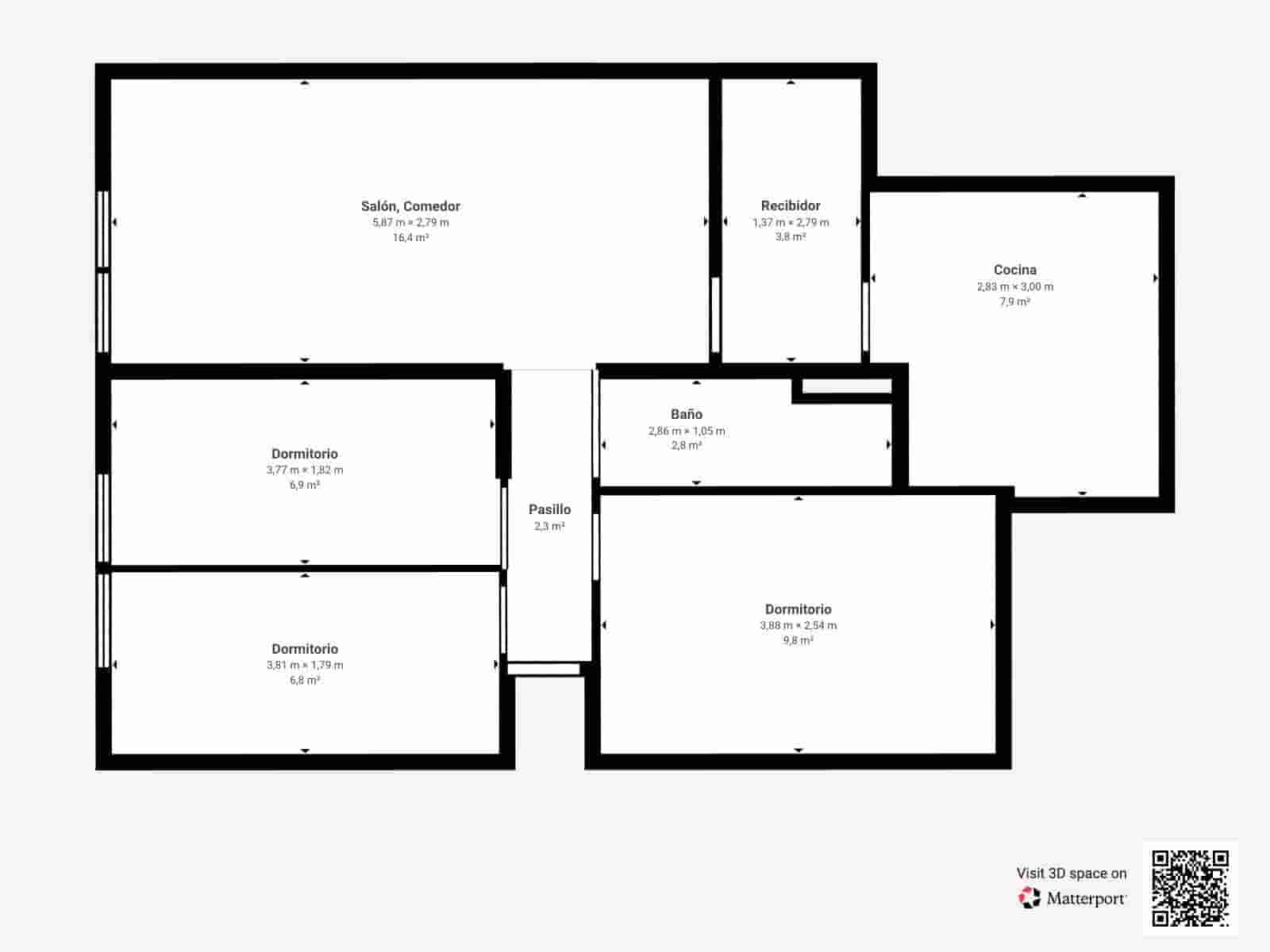 3 bedroom Flat for sale in Barcelona city - € 265,000 (Ref: 9975566)