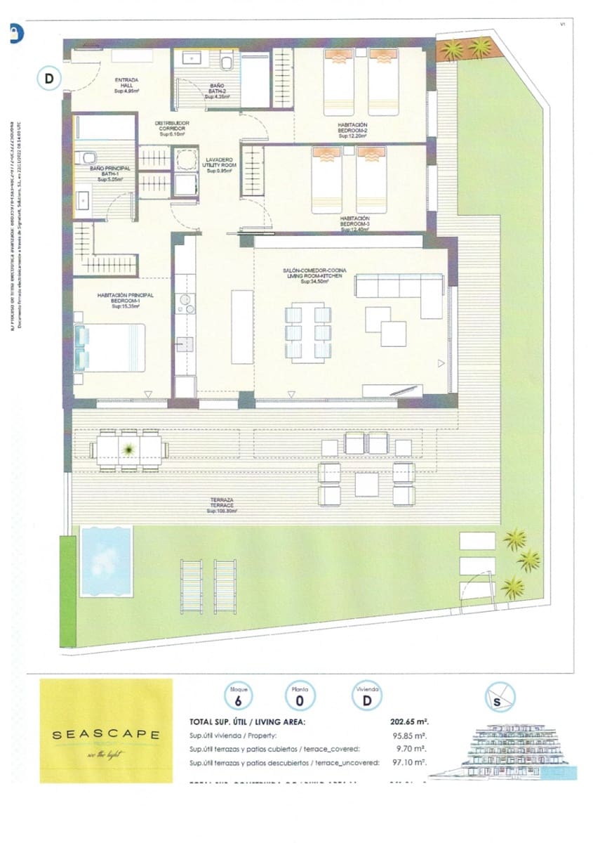 3 bedroom Apartment for sale in Finestrat with pool garage - € 495,000 (Ref: 9924876)