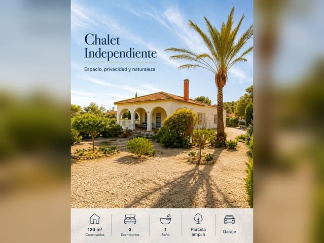 3 makuuhuone Omakotitalo myytävänä paikassa Moralet, Alicante kaupunki mukana 
autotalli - 371 175 € (Ref: 10026522)