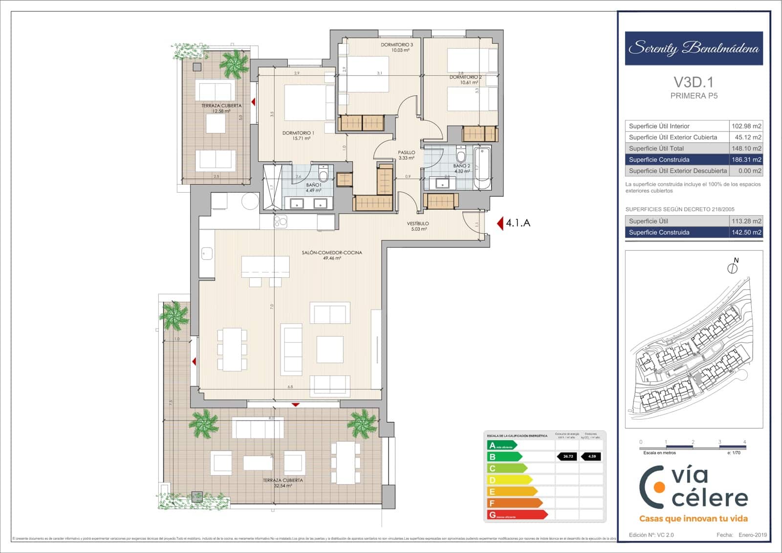 3 quarto Apartamento para venda em Benalmadena com piscina garagem - 595 000 € (Ref: 10004741)