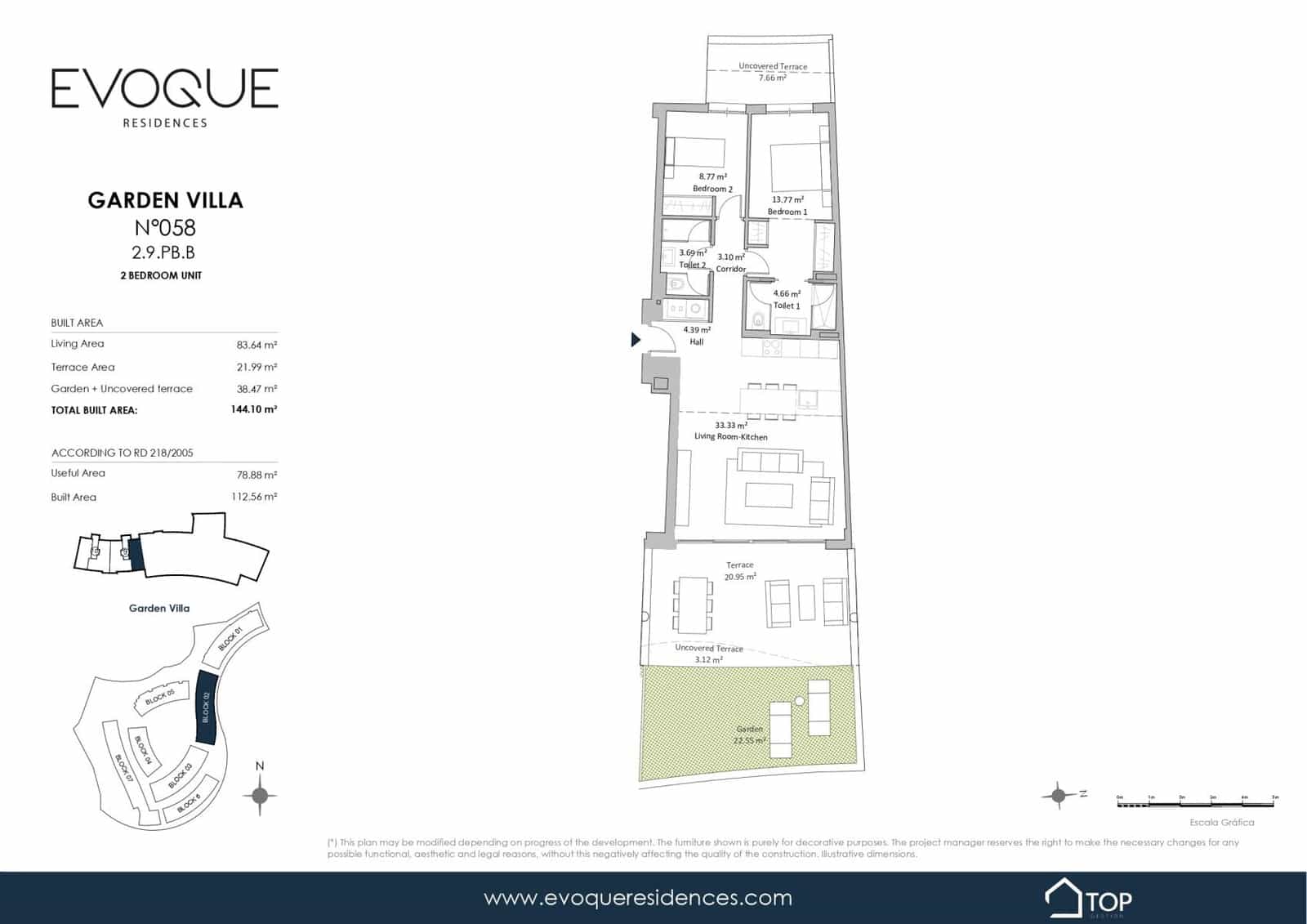 2 bedroom Apartment for sale in Fuengirola with pool garage - € 499,000 (Ref: 10046078)