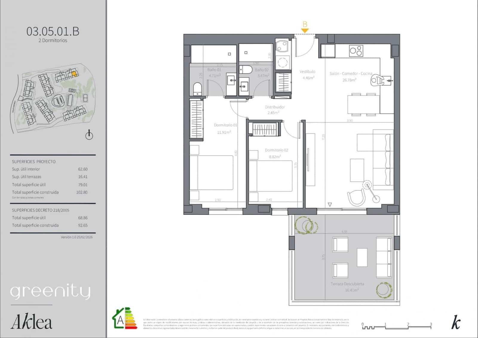Apartamento de 2 habitaciones en El Faro en venta con piscina garaje - 410.000 € (Ref: 10060917)