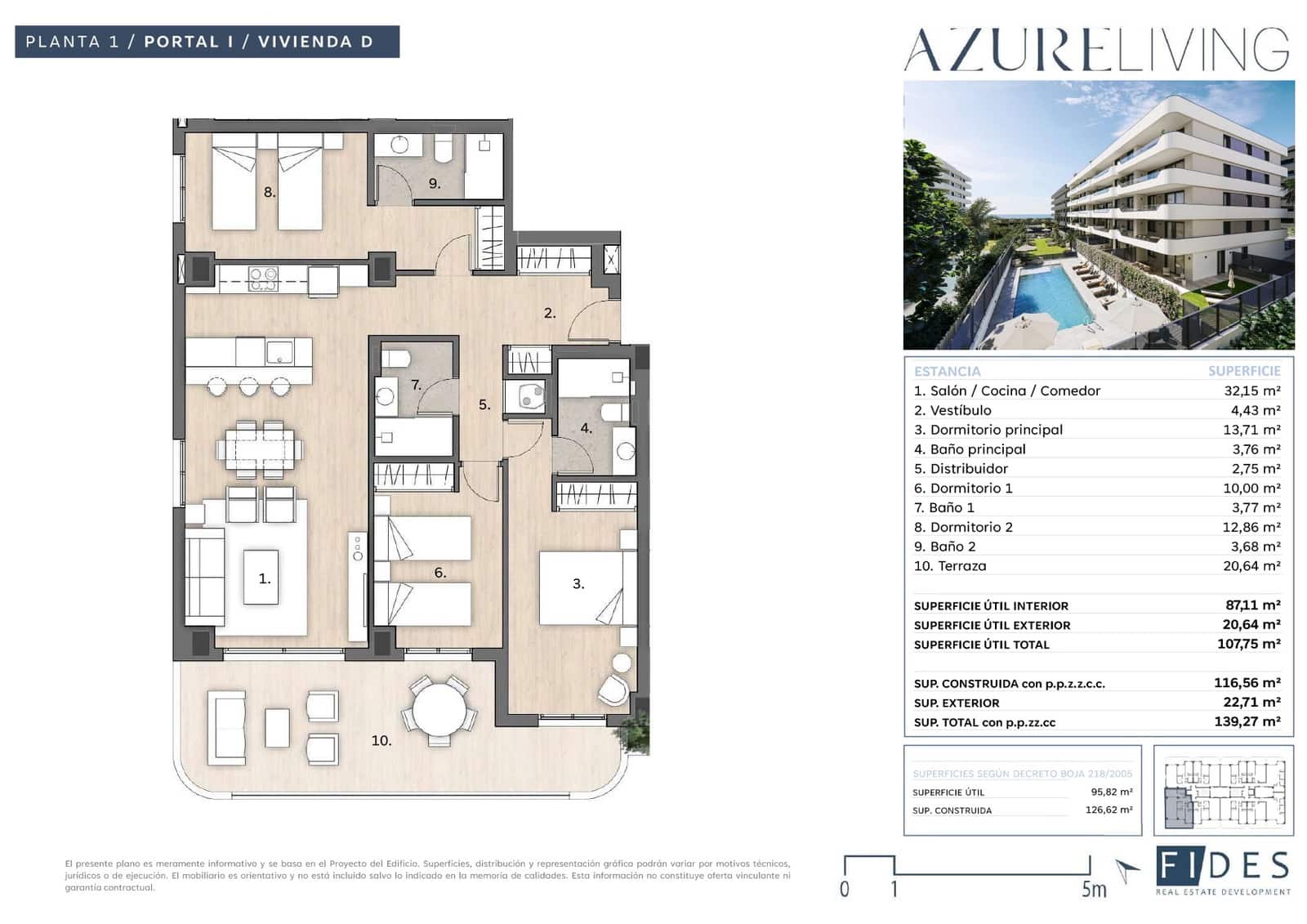 3 soverom Leilighet til salgs i Torre del Mar med svømmebasseng garasje - € 496 080 (Ref: 9946557)