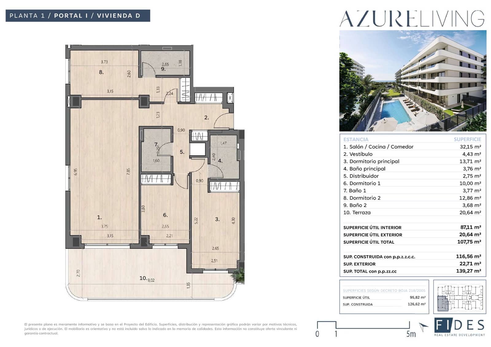 3 soverom Leilighet til salgs i Torre del Mar med svømmebasseng garasje - € 496 080 (Ref: 9946557)