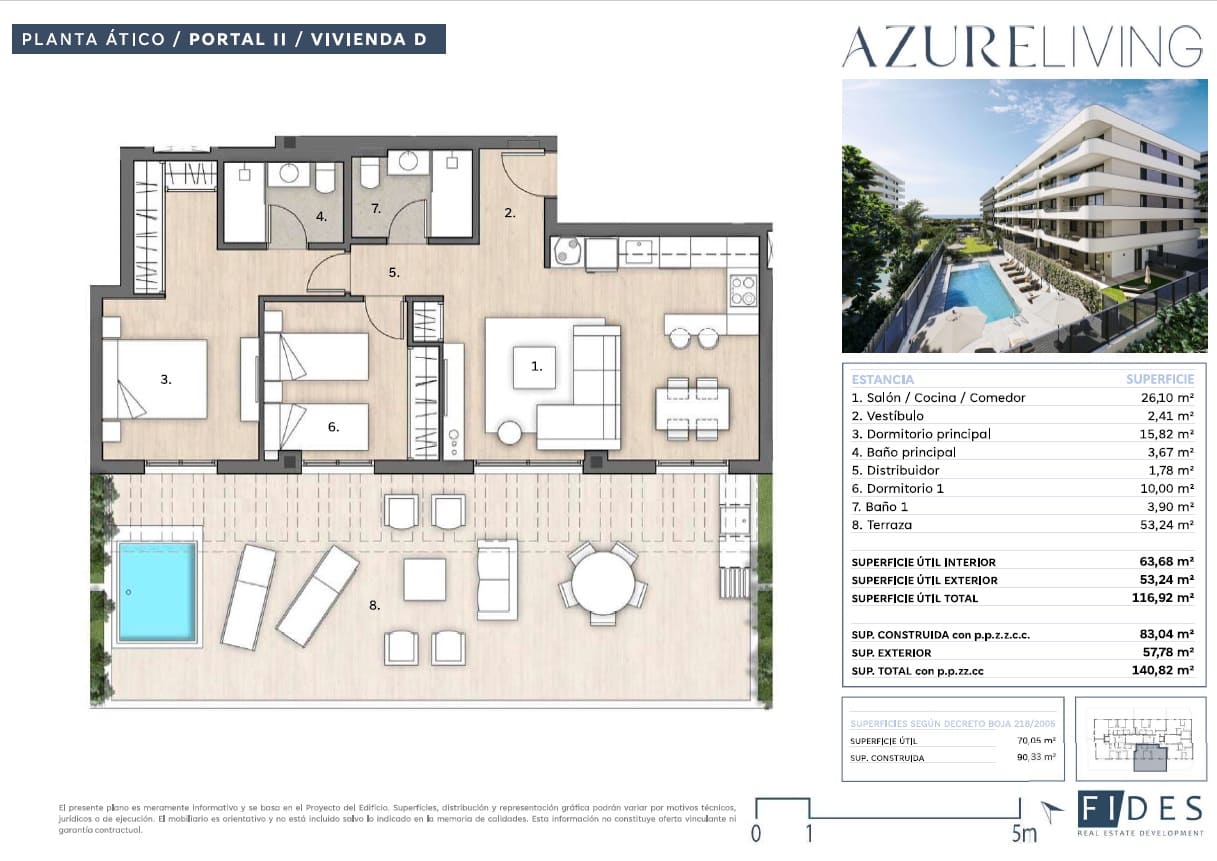 2 sovrum Takvåning till salu i Torre del Mar med pool garage - 555 330 € (Ref: 9956423)