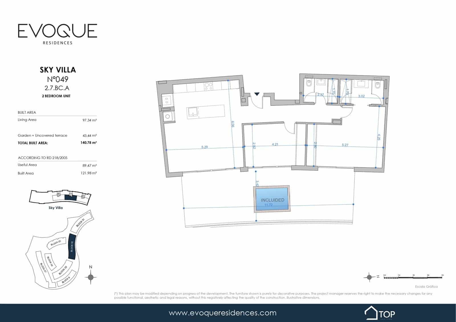 2 quarto Penthouse para venda em Fuengirola com piscina garagem - 720 000 € (Ref: 9956433)
