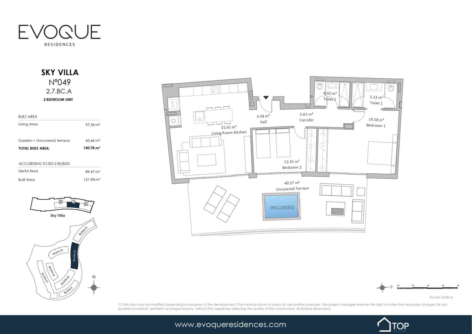 2 bedroom Flat for sale in Fuengirola with pool garage - € 720,000 (Ref: 9956433)