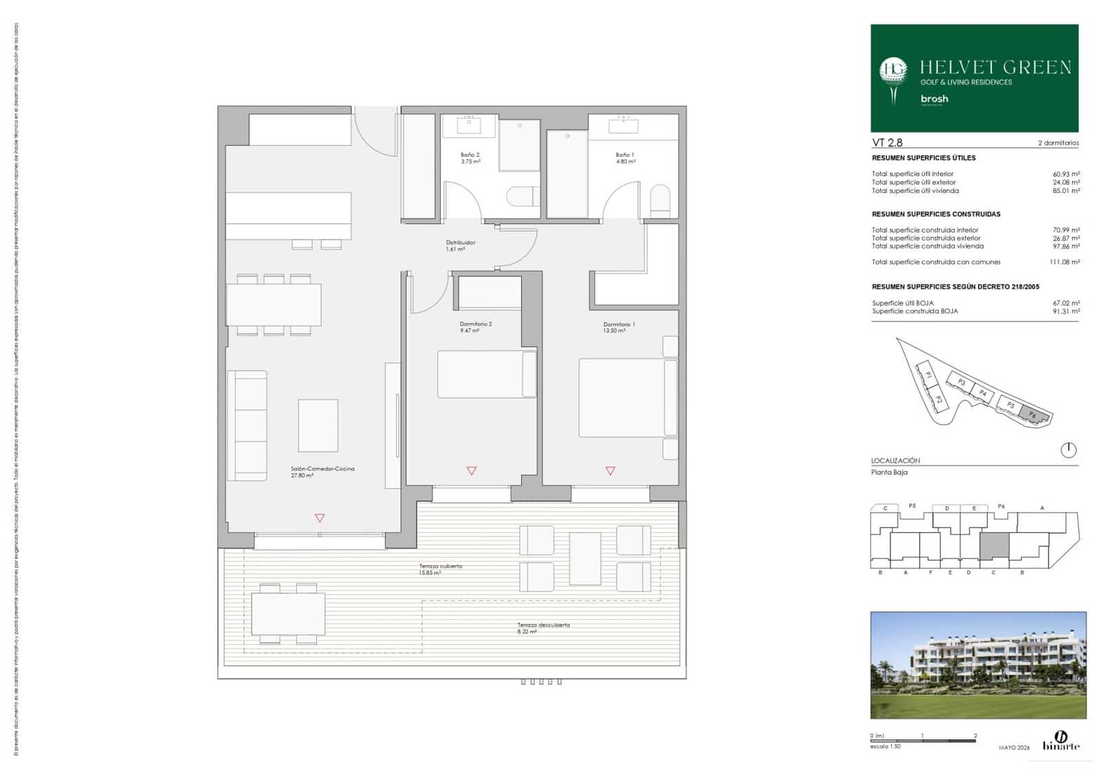 2 sypialnia Apartament na sprzedaż w Mijas Golf z basenem garażem - 389 000 € (Ref: 9956442)
