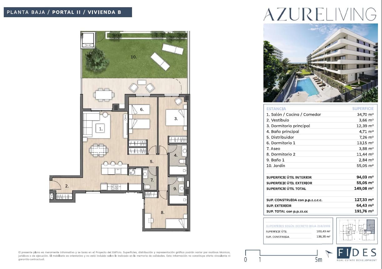 3 sovrum Lägenhet till salu i Torre del Mar med pool garage - 532 000 € (Ref: 9956446)