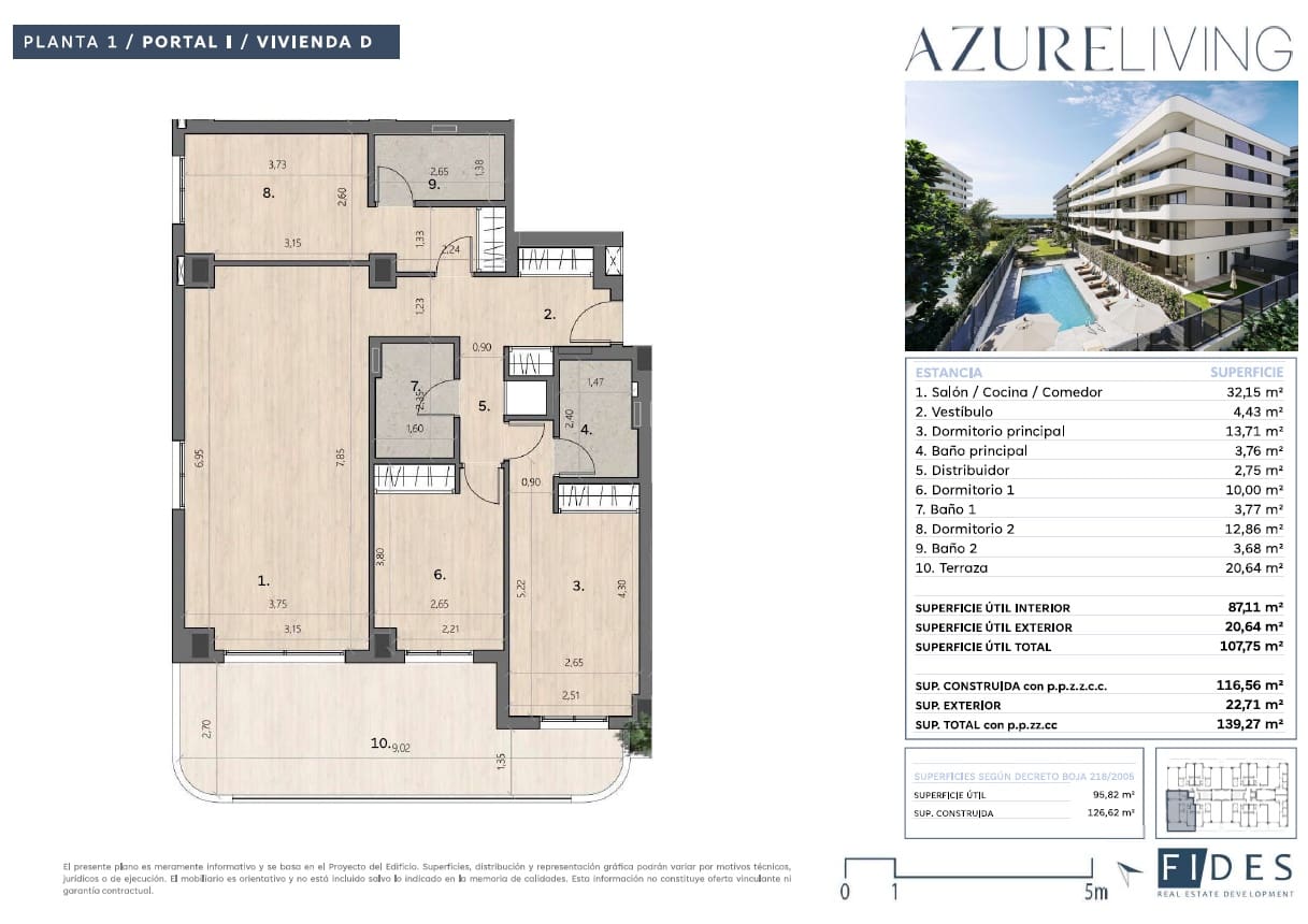 3 sovrum Lägenhet till salu i Torre del Mar med pool garage - 496 080 € (Ref: 9956447)