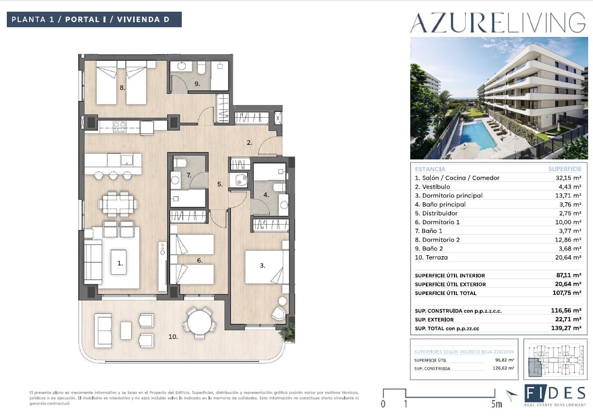 3 sovrum Lägenhet till salu i Torre del Mar med pool garage - 496 080 € (Ref: 9956447)