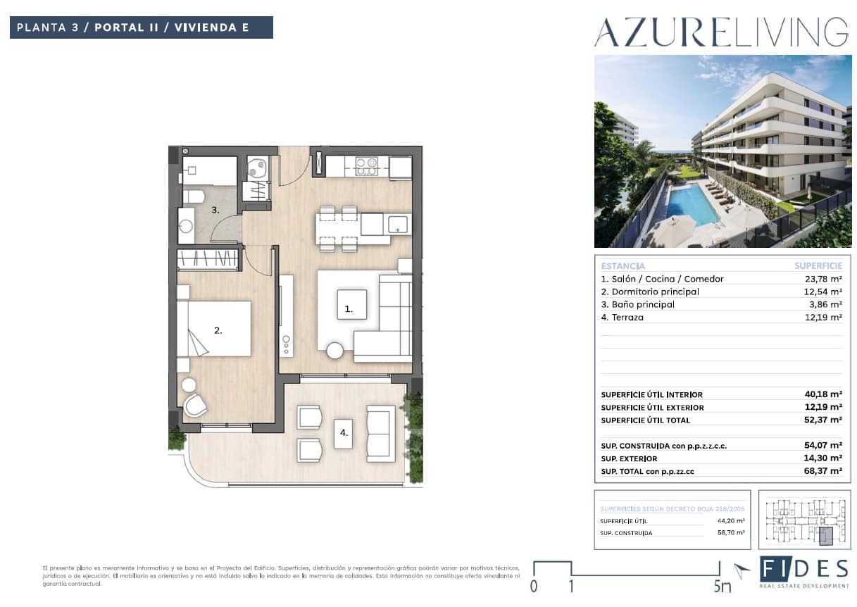 1 sovrum Lägenhet till salu i Torre del Mar med pool garage - 302 925 € (Ref: 9956450)