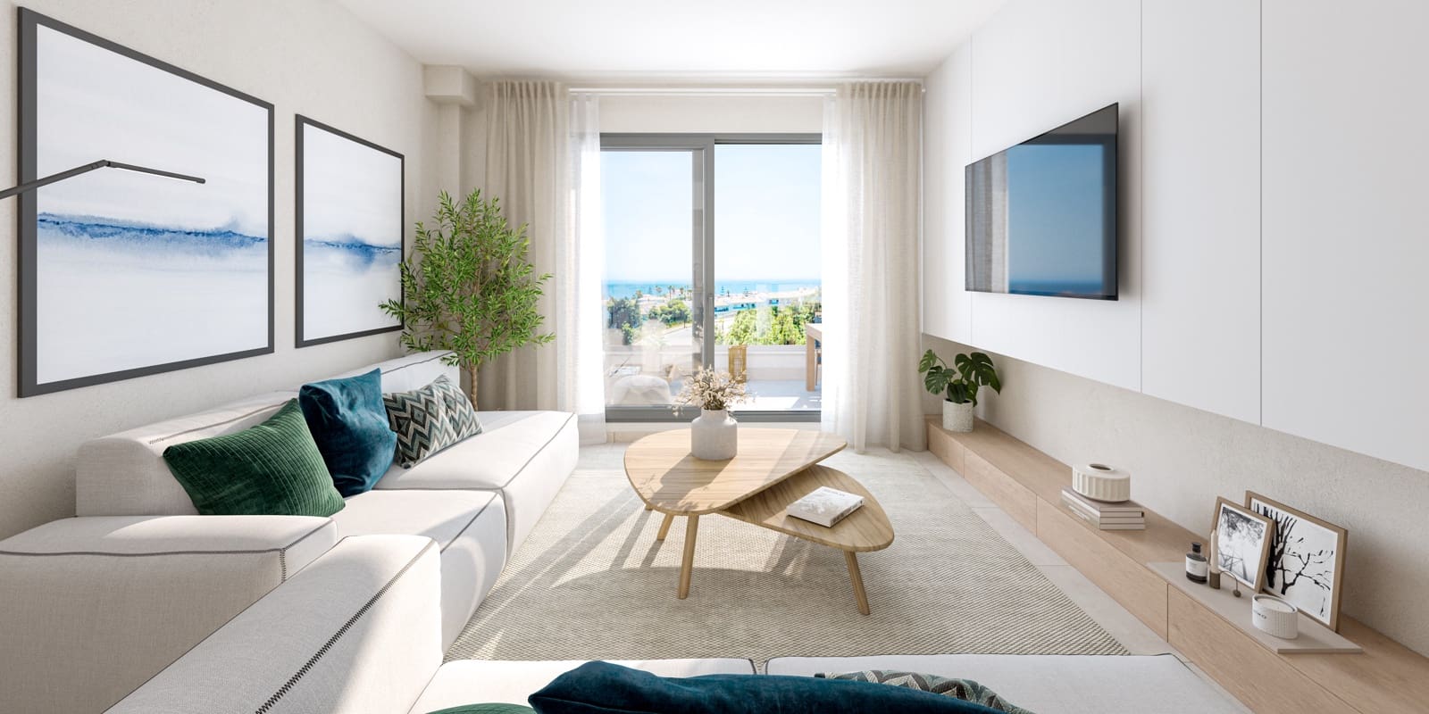 3 Zimmer Apartment zu verkaufen in Mijas Costa mit Pool Garage - 463.200 € (Ref: 9956452)