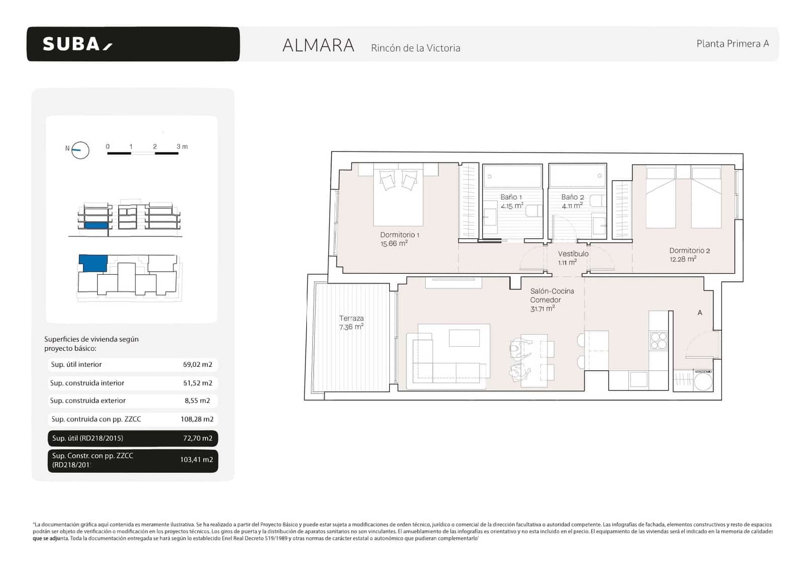 2 bedroom Apartment for sale in Torre de Benagalbon with pool garage - € 499,000 (Ref: 9956457)