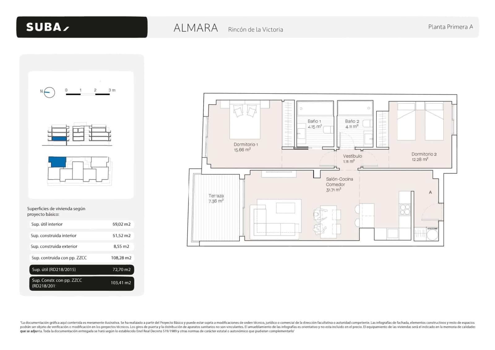 2 quarto Apartamento para venda em Torre de Benagalbon com piscina garagem - 499 000 € (Ref: 9956457)