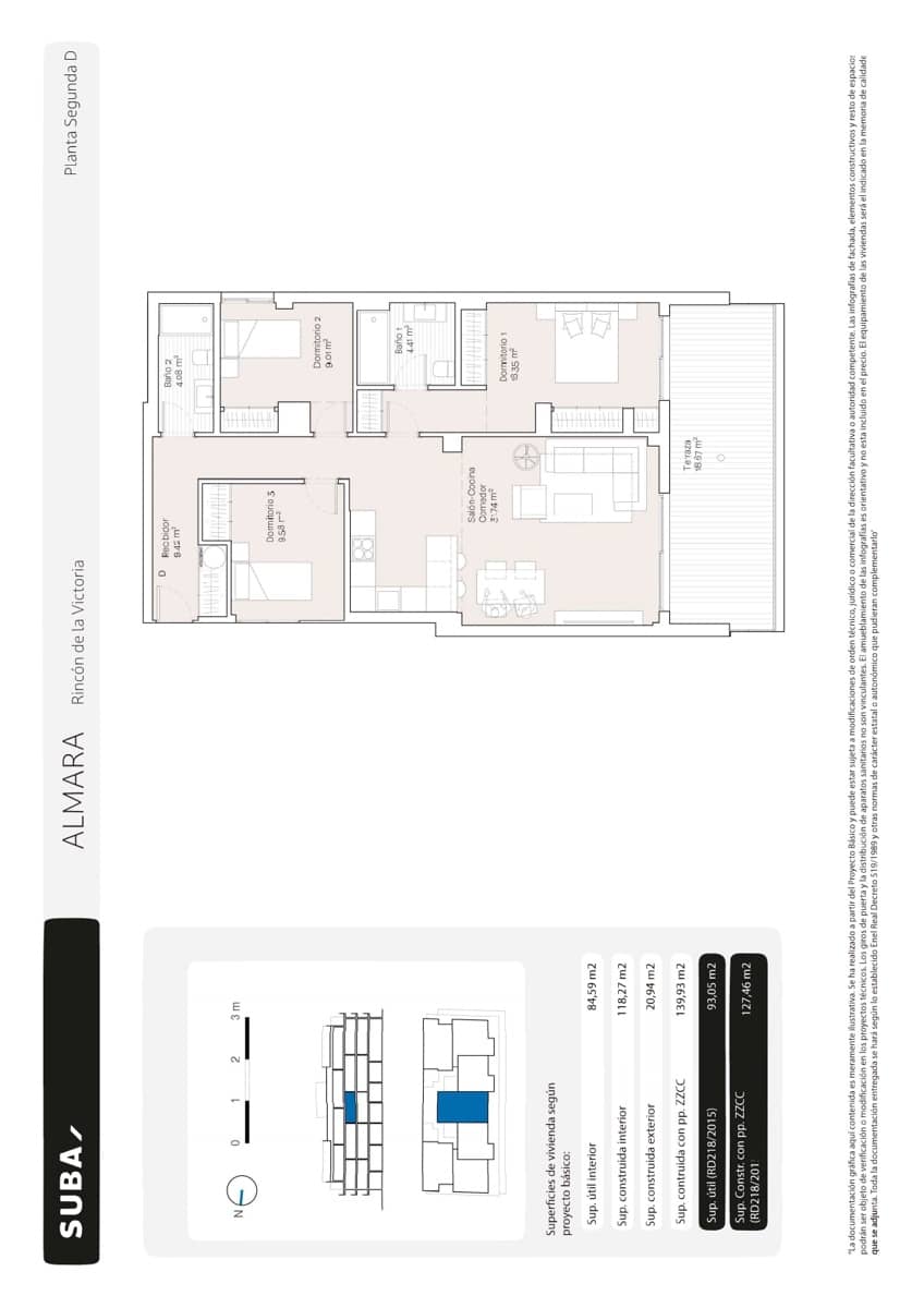 3 bedroom Apartment for sale in Torre de Benagalbon with pool garage - € 615,000 (Ref: 9956460)