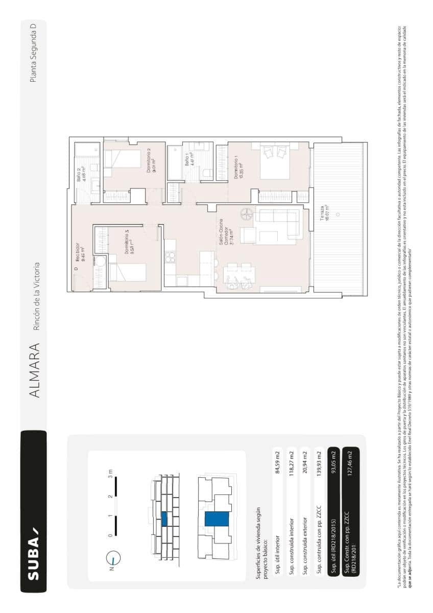3 bedroom Apartment for sale in Torre de Benagalbon with pool garage - € 615,000 (Ref: 9956460)