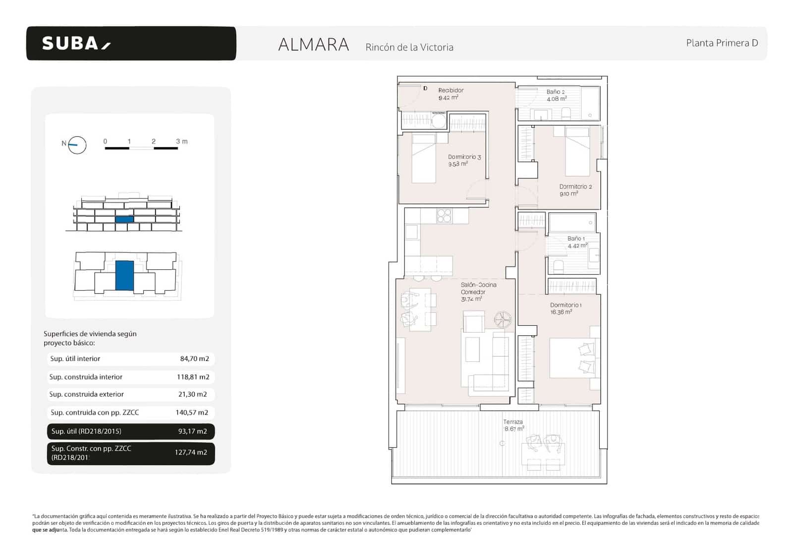 3 bedroom Apartment for sale in Torre de Benagalbon with pool garage - € 605,000 (Ref: 9956461)