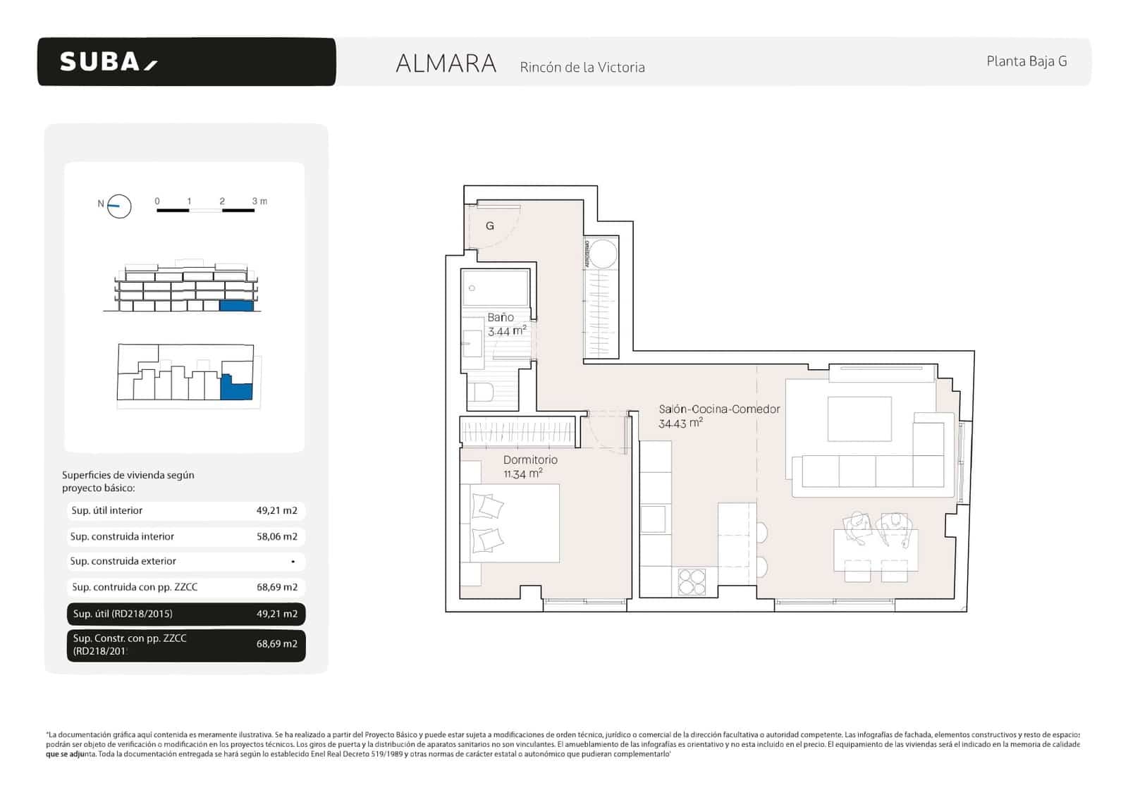 1 makuuhuone Huoneisto myytävänä paikassa Torre de Benagalbon mukana uima-altaan 
autotalli - 335 000 € (Ref: 9956472)
