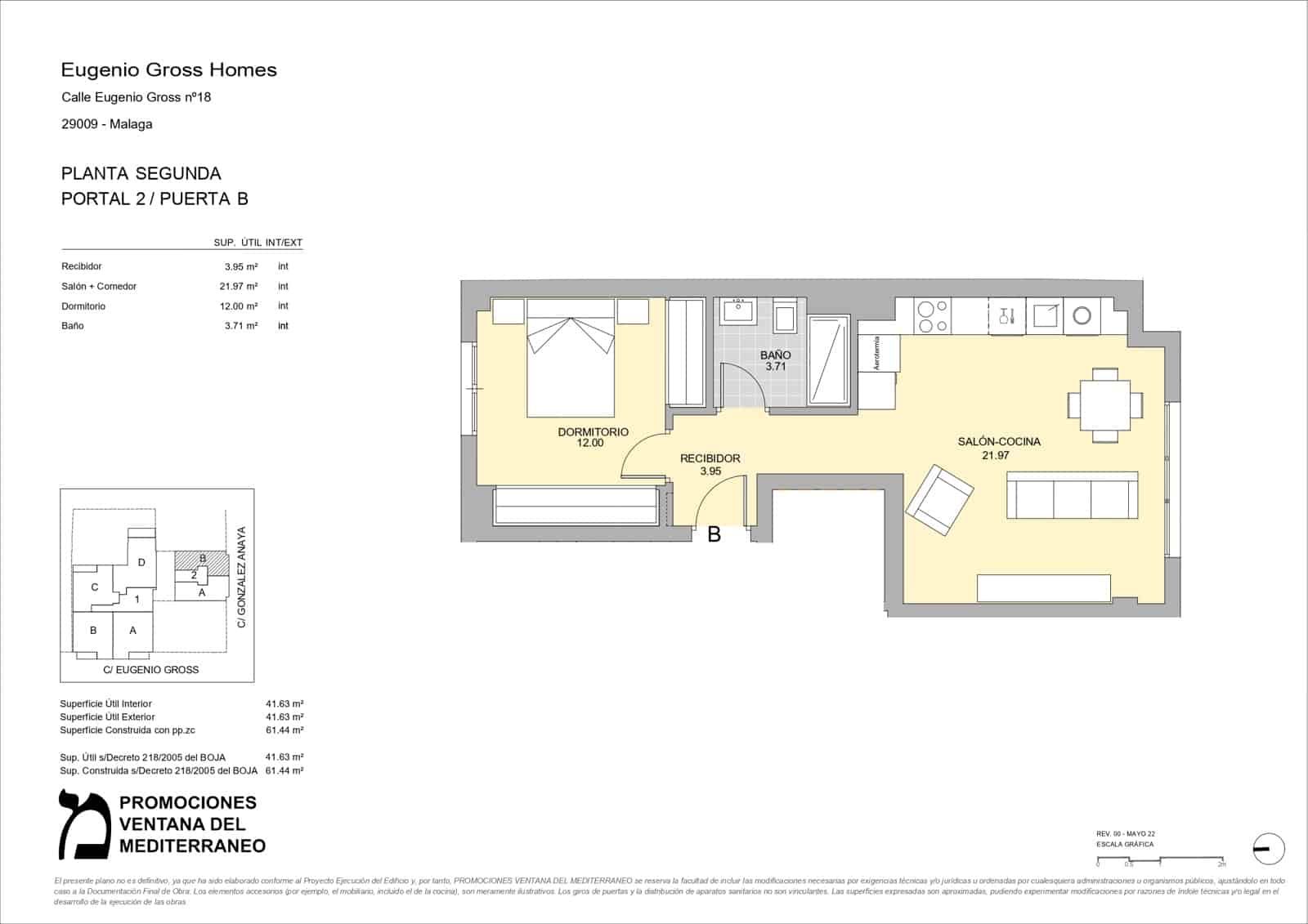 1 sovrum Lägenhet till salu i Malaga stad med pool garage - 325 000 € (Ref: 9956473)