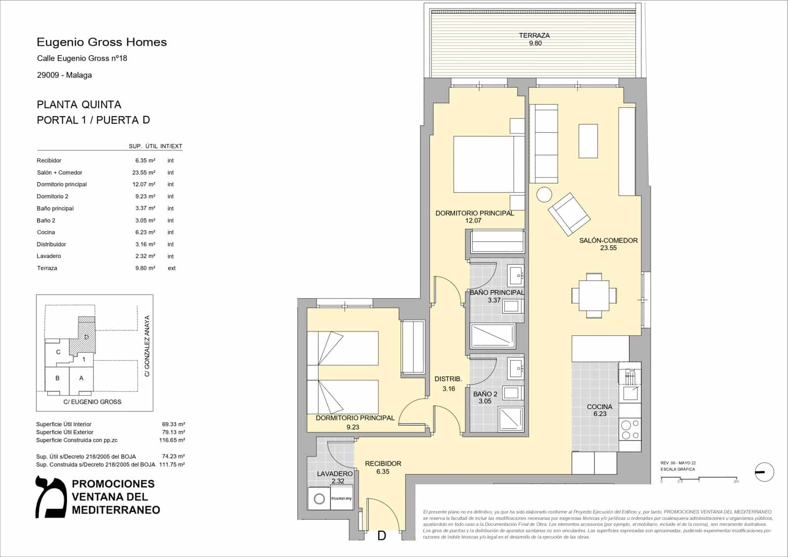 2 chambre Appartement à vendre à Malaga ville avec piscine garage - 528 000 € (Ref: 9956474)