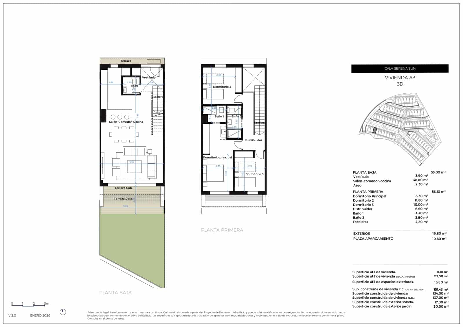 3 slaapkamer Rijtjeshuis te koop in La Cala de Mijas met zwembad garage - € 680.000 (Ref: 9956482)
