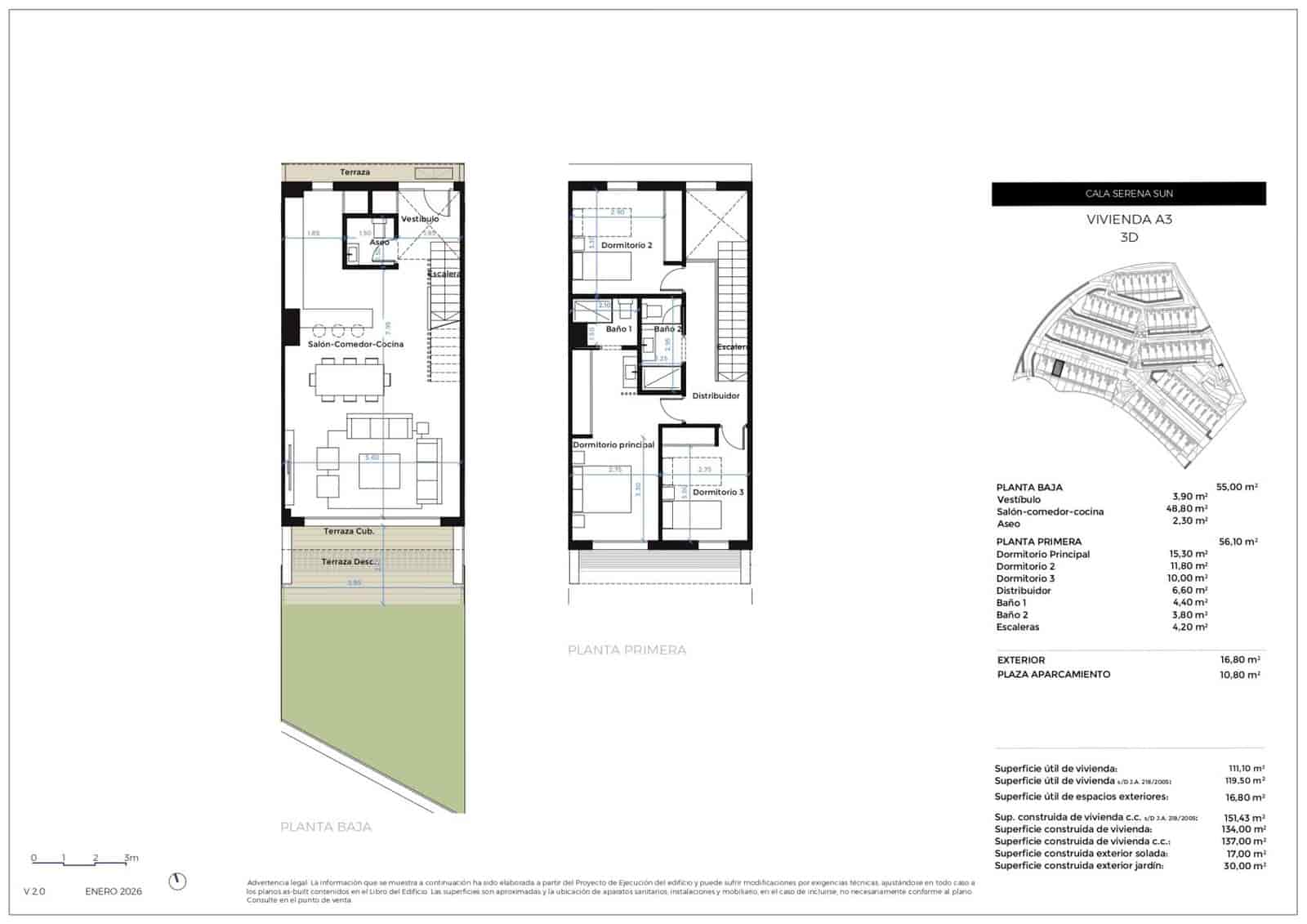 3 bedroom Townhouse for sale in Mijas Costa with pool garage - € 680,000 (Ref: 9956482)