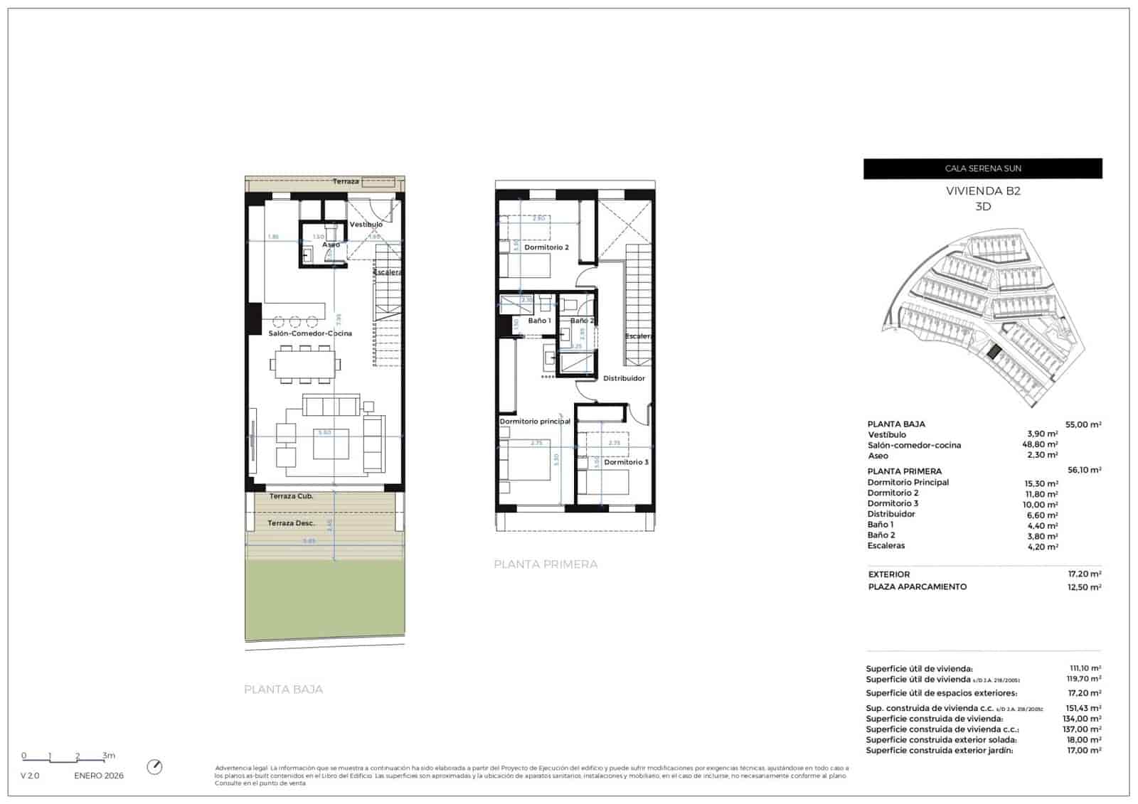 3 bedroom Townhouse for sale in La Cala de Mijas with pool garage - € 676,000 (Ref: 9956483)