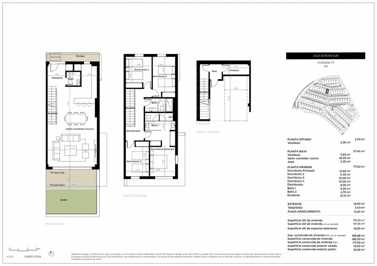 4 bedroom Townhouse for sale in La Cala de Mijas with pool garage - € 909,000 (Ref: 9956485)