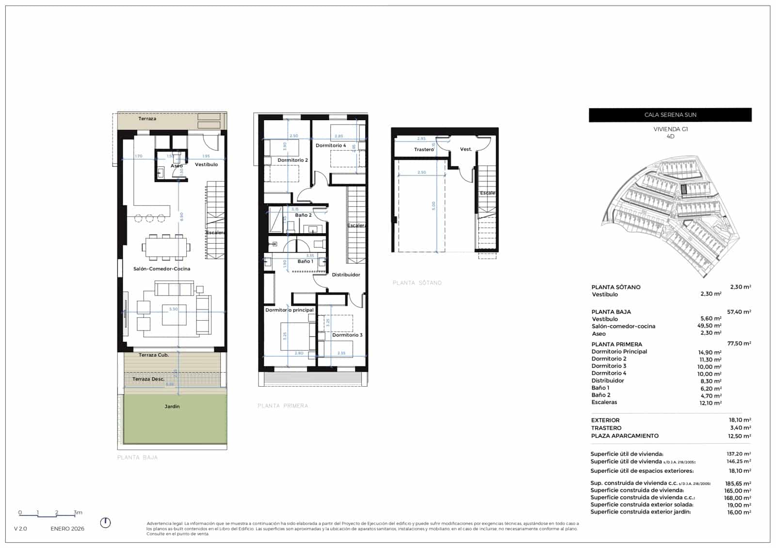4 bedroom Terraced Villa for sale in La Cala de Mijas with pool garage - € 897,000 (Ref: 9956486)