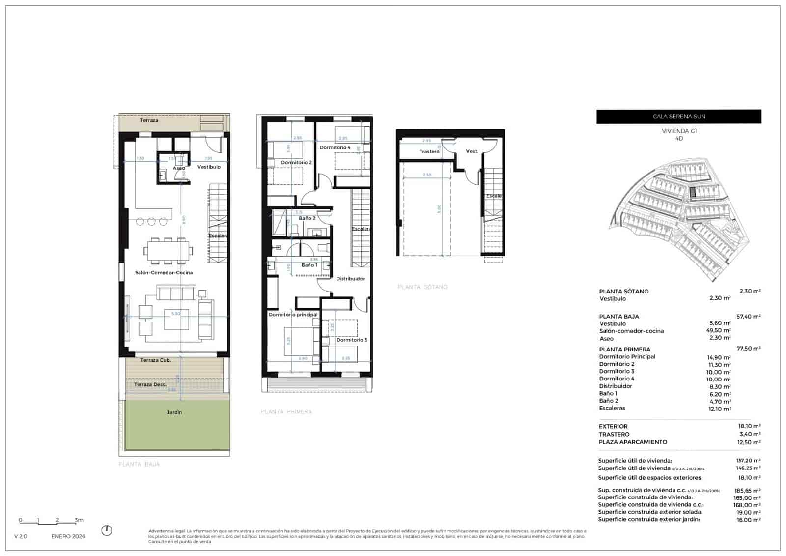 4 bedroom Townhouse for sale in La Cala de Mijas with pool garage - € 897,000 (Ref: 9956486)