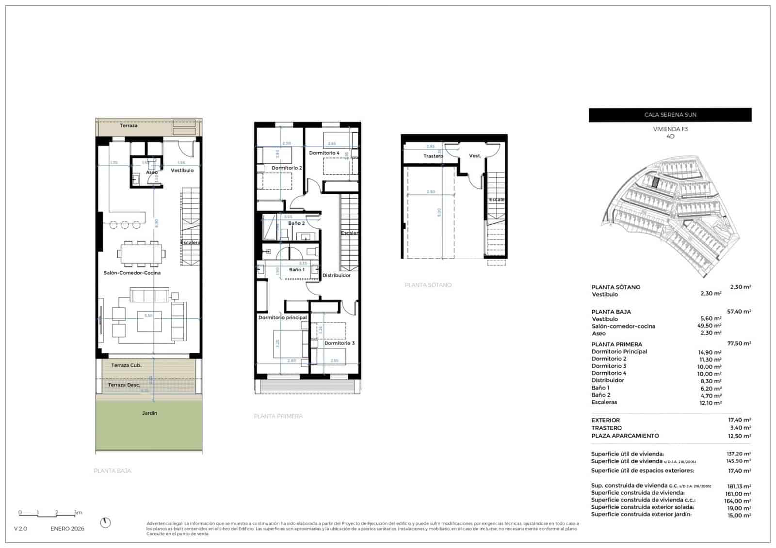 4 bedroom Townhouse for sale in La Cala de Mijas with pool garage - € 861,000 (Ref: 9956487)