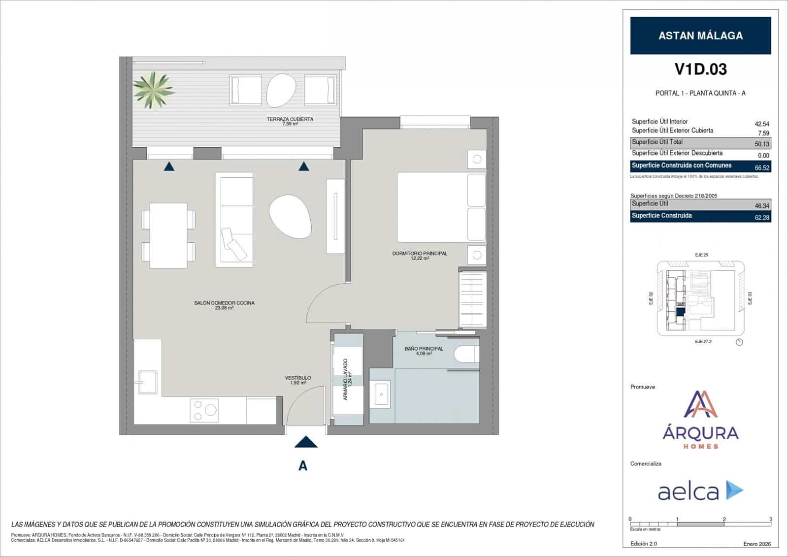 1 camera da letto Appartamento in vendita in Malaga citta con piscina garage - 272.000 € (Rif: 9958752)