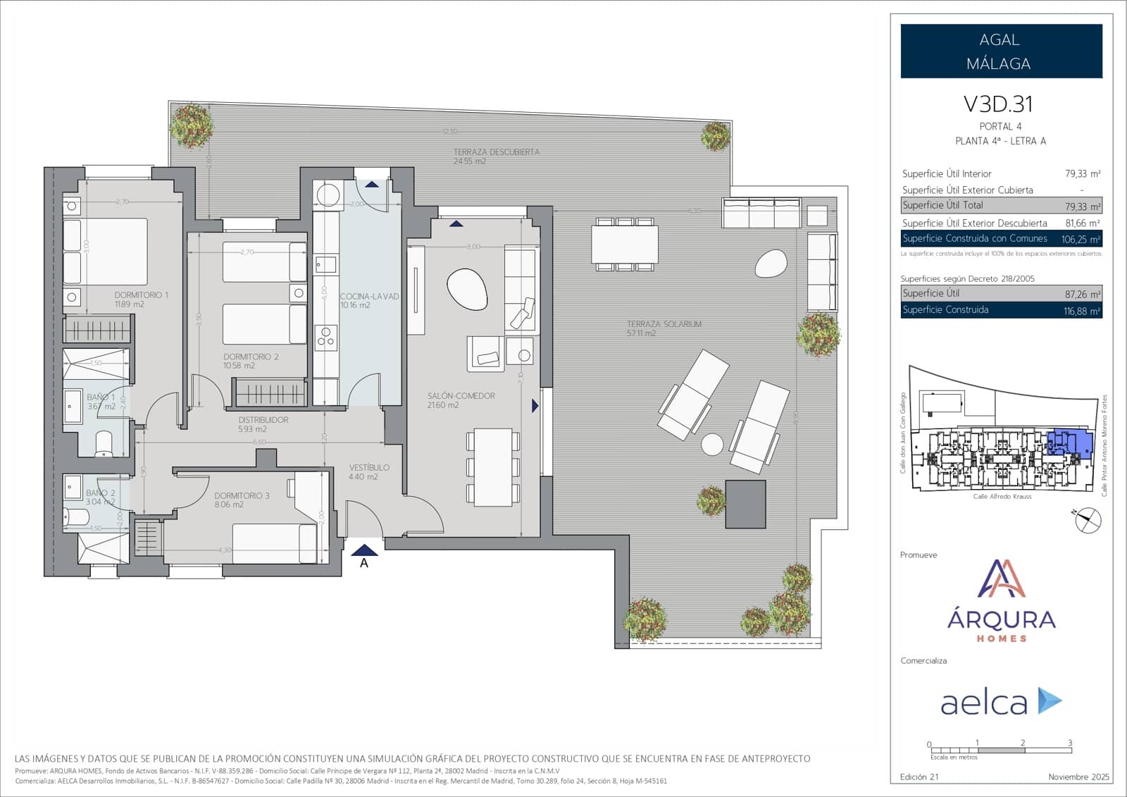 3 sovrum Takvåning till salu i Velez-Malaga med pool garage - 372 000 € (Ref: 9958753)