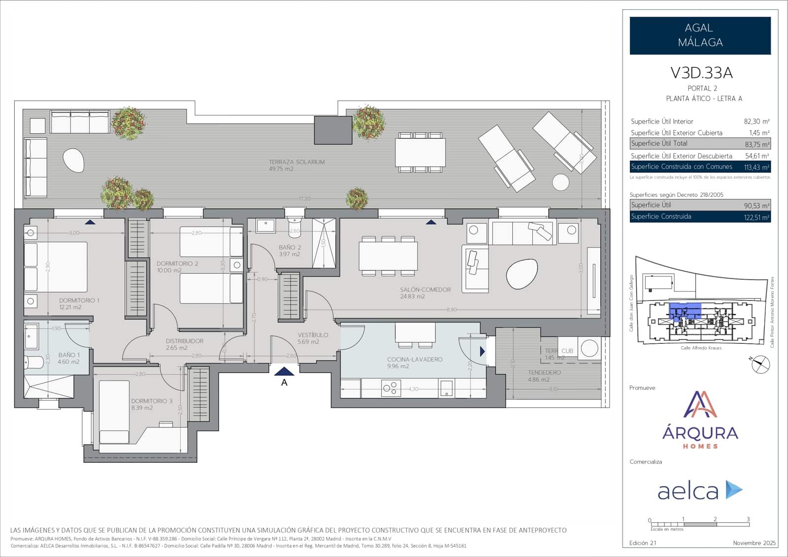 3 sovrum Takvåning till salu i Velez-Malaga med pool garage - 340 000 € (Ref: 9958754)