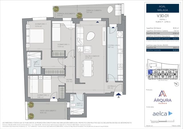 3 soveværelse Lejlighed til salg i Vélez-Málaga med swimmingpool garage - € 289.000 (Ref: 9958757)